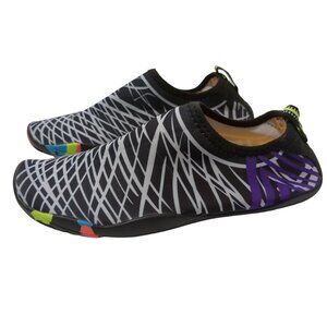 Water Shoes Womens 6 Swimming Pool Beach Slip On Black White‎